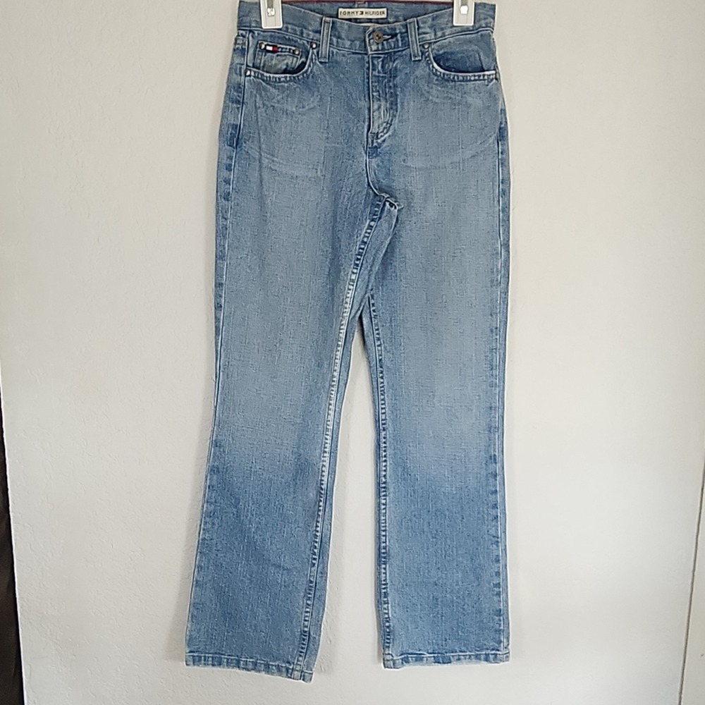 Tommy Hilfiger Classic Bootcut Blue Denim Jeans 100% Cotton Women's Size 2A (XS)